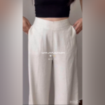 شلوار نیم بگ‌ لینن‌ کد 1459