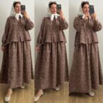 ست کراپ دامن گلدار مدل گلشا‌ کد 1457 - Image 2