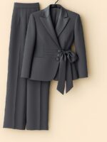 ست کت و شلوار کرپ‌ مازراتی مدل مایا‌ کد 1534 - Image 3