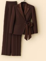 ست کت و شلوار کرپ‌ مازراتی مدل مایا‌ کد 1534 - Image 2