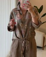 ست شومیز و شلوار مدل تیارا‌ کد 1510 - Image 4