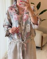 ست شومیز و شلوار مدل تیارا‌ کد 1510 - Image 5