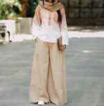 ست شومیز و شلوار آمبره‌ کد 1524 - Image 2