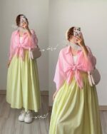 ست شومیز و دامن مدل پری کد 1532 - Image 8