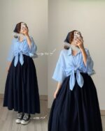 ست شومیز و دامن مدل پری کد 1532 - Image 7