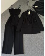 ست سه تیکه کت و شلوار و کراپ مدل روجان کد 1542 - Image 3