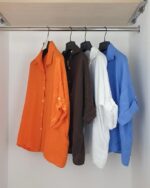 ست شومیز و سارافون مدل فلاور کد 1586 - Image 2