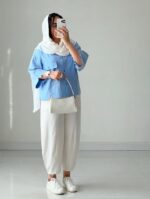 ست شومیز و شلوار مدل هلن‌ کد 1554 - Image 2