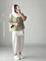 ست شومیز و شلوار مدل هلن‌ کد 1554 - Image 6