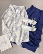 ست شومیز و شلوار مدل نیهان کد 1591 - Image 2