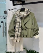 ترنچ کت کوتاه مدل مهسان کد 6047