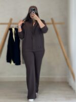 ست بامبر و شلوار مدل دلسان کد 6150