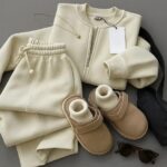 ست سوییشرت کراپ و شلوار بگ مدل ویشکا‌ کد 6096 - Image 6