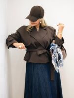 ترنچ کت کوتاه مدل الی کد 6091 - Image 5