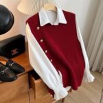 ست شومیز و وست مدل یاسمین کد 6098 - Image 4