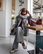 ست ترنچ کت و شلوار مدل لاله کد 6109 - Image 9