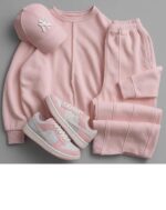 ست هودی و شلوار مدل ستین کد 6211