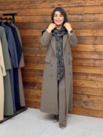 ترنچ کت بلند و شلوار نیم بگ مدل لامیا کد 6185 - Image 6