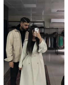 بارونی بلند زنانه مدل نیلای (ست کاپلی) کد 6215