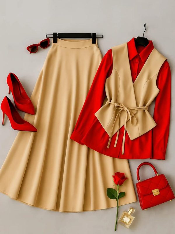 ست وست و دامن مدل ماهرو کد 6230 - Image 4