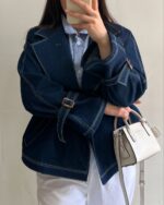 ترنچ کت جین مدل رجینا کد 6303 - Image 2