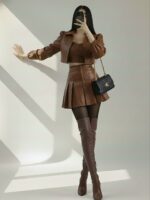 ست کت و دامن و کراپ مدل هلنا کد 6308 - Image 3