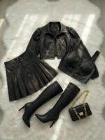 ست کت و دامن و کراپ مدل هلنا کد 6308 - Image 4