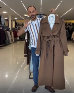 ترنچ کت مدل دلینا‌ کد 6351