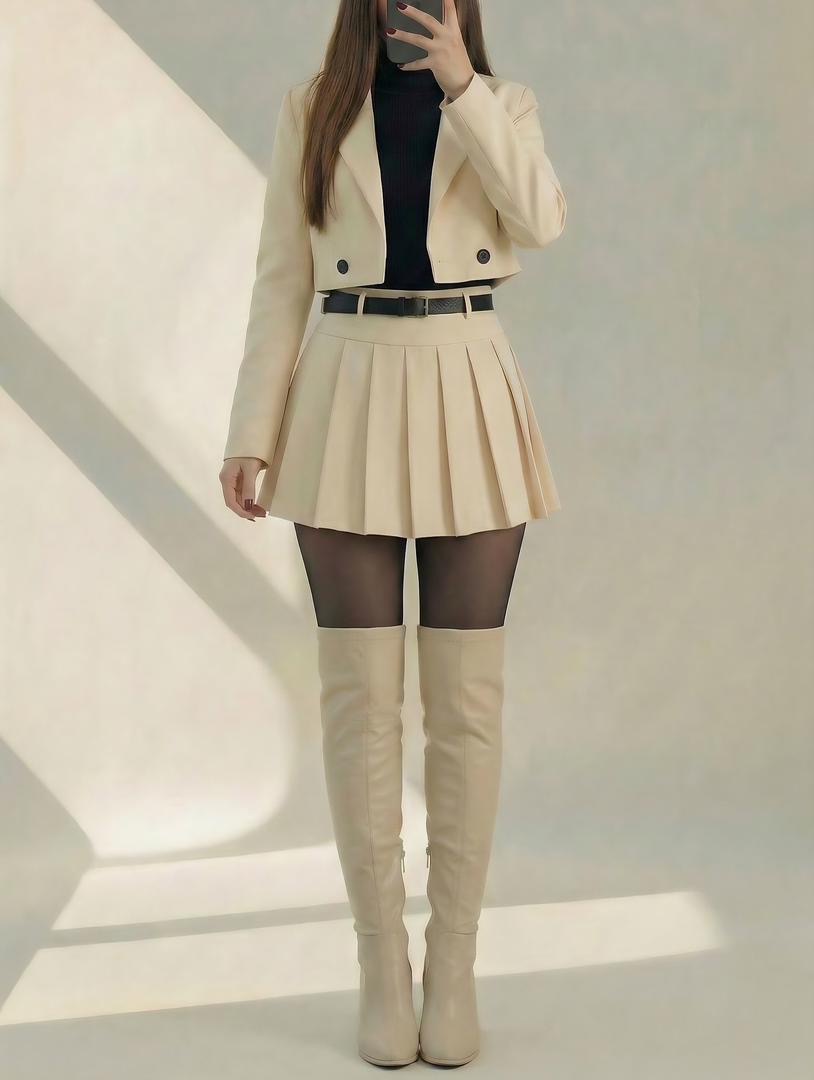 e5f46800-140e-42ec-a825-0764e2d278fb ست کت و دامن مدل سی سی کد 6353 - Image 1