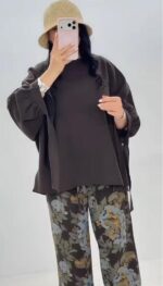 ست شومیز‌ و شلوار مدل نیلای کد 6559 - Image 7