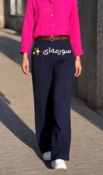 شلوار بگ کرپ مازراتی کد 6731